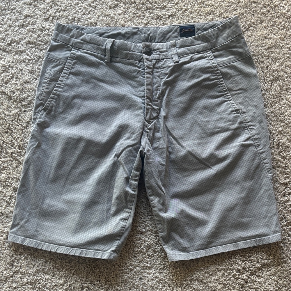 Good Man Brand Light Gray Men's Flat Front Shorts